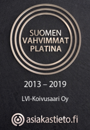 Suomen Vahvimmat Platina 2013–2019 – LVI-Koivusaari Oy